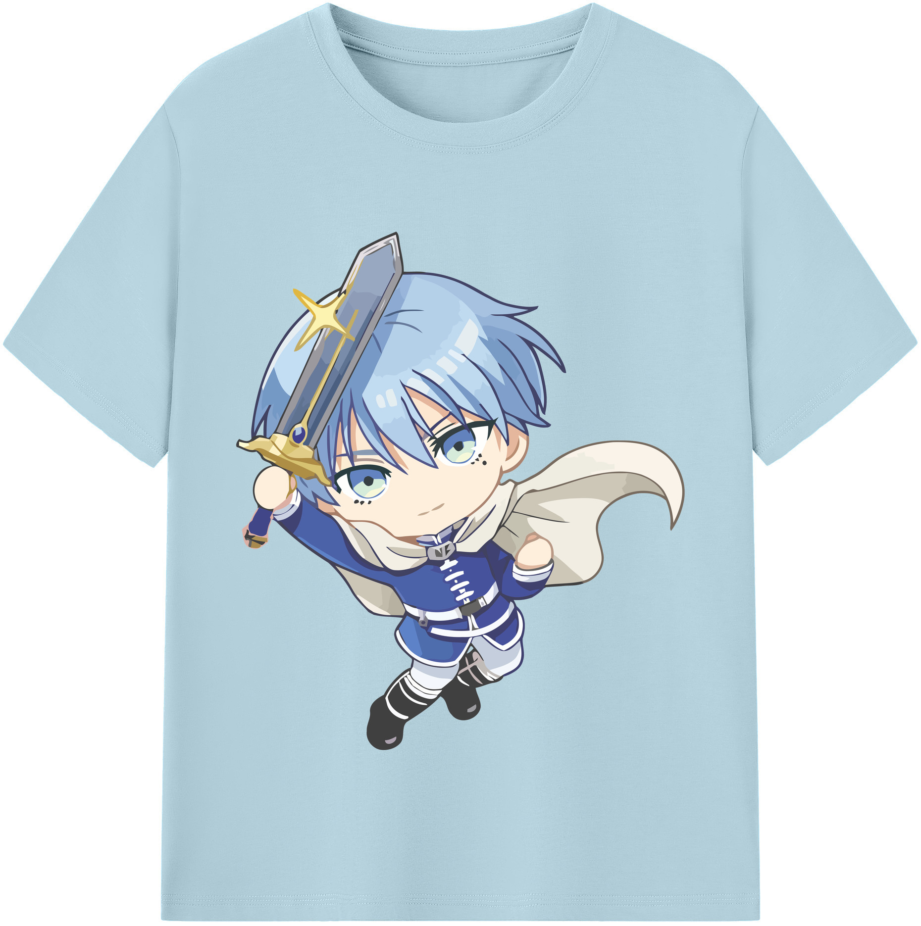 （画像用） 葬送のフリーレン Frieren 綿100％半袖Tシャツ（フロントプリント）